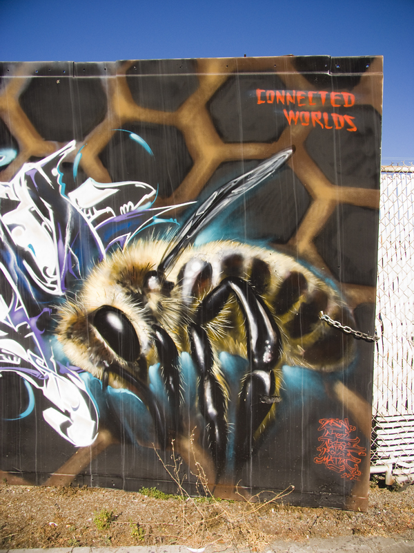 Connected Worlds Mural Honeybee Mural