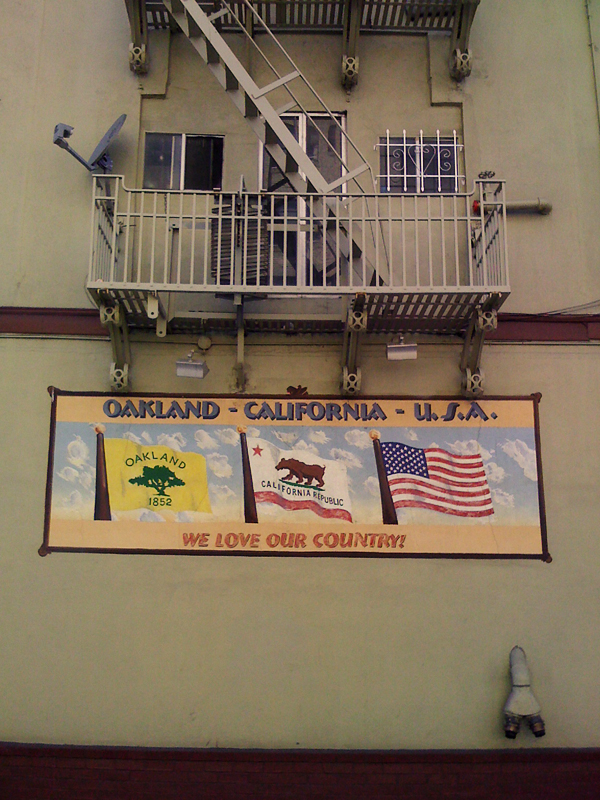 Oakland - California - U.S.A. Mural We Love Our Country Mural