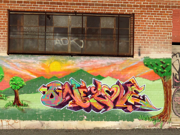 one love, train tracks graffiti, oakland graffiti, oakland graffiti art, oakland graffiti one love