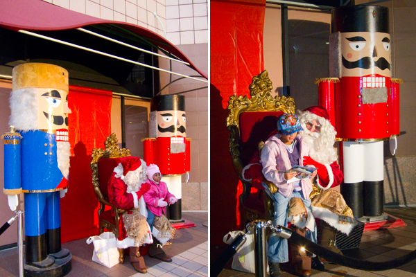 santa, oakland city center, santa at city center