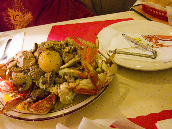 Art's Crab Shak Crab bucket of crab, crab at art's