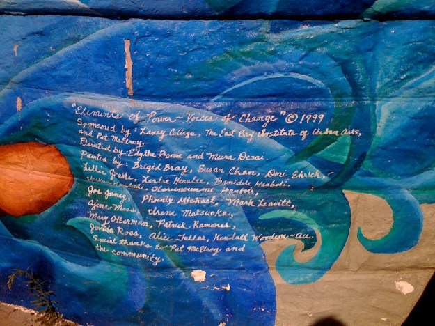 Elements of Power ~ Voices of Change mural artists in oakland, laney college mural