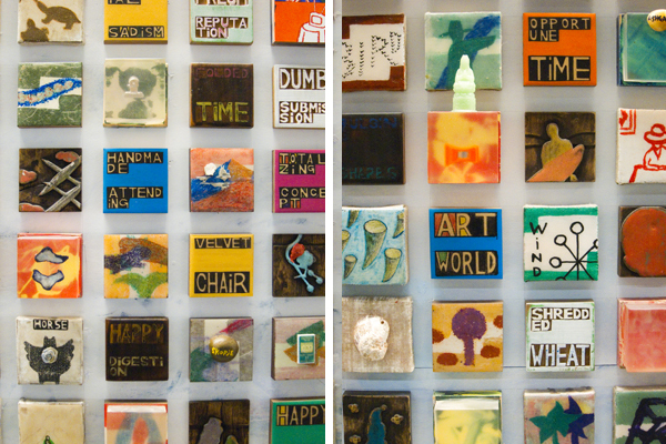 3 inch tiles, 3 inch paintings, gateway, art installation at SFO, ik-joong kang