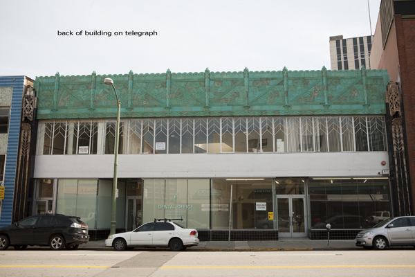 Mary A. Bowles Building, Oakland Art Deco Buildings, Blue Green terracotta