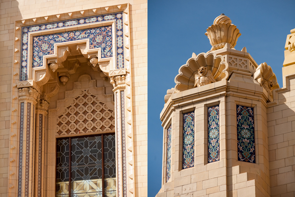 Fox Theater Oakland Main Facade gothic architecture, moorish architecture, fox theater oakland