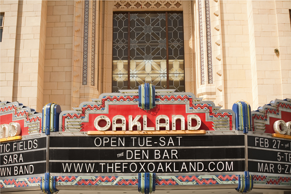 Fox Theater Oakland Marquee art deco, fox theater oakland, art deco theater marquee