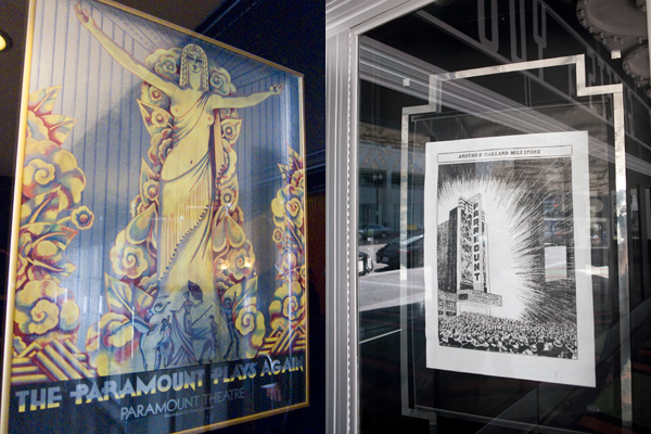 paramount theatre posters, art deco poster