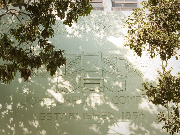 terra cotta relief of chair, art deco terracotta