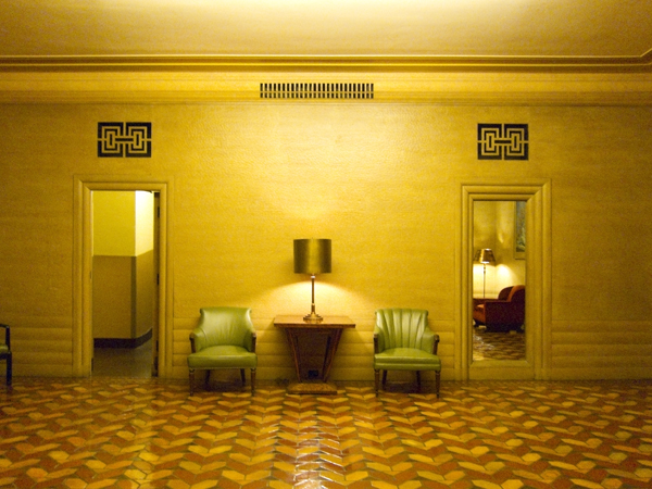 paramount theater downstairs, paramount interior, art deco