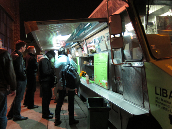 liba falafel, falafel truck oakland, art murmur falafel truck