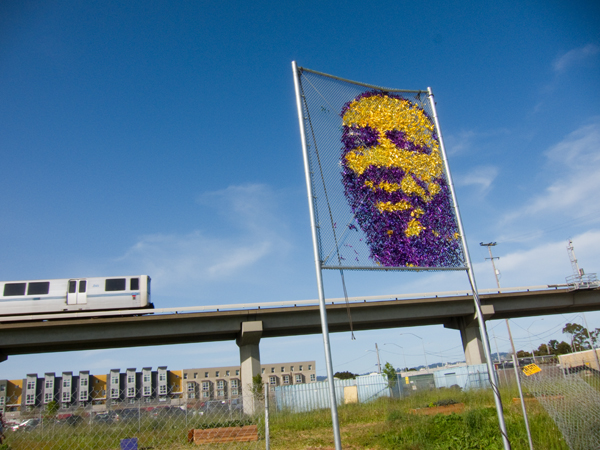 keba konte, Martin Luther King art installation, community art west oakland BART
