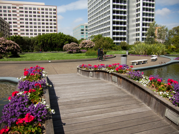 kaiser roof garden, bridge on roof garden