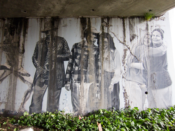 oakland mural art, street tattoo mural