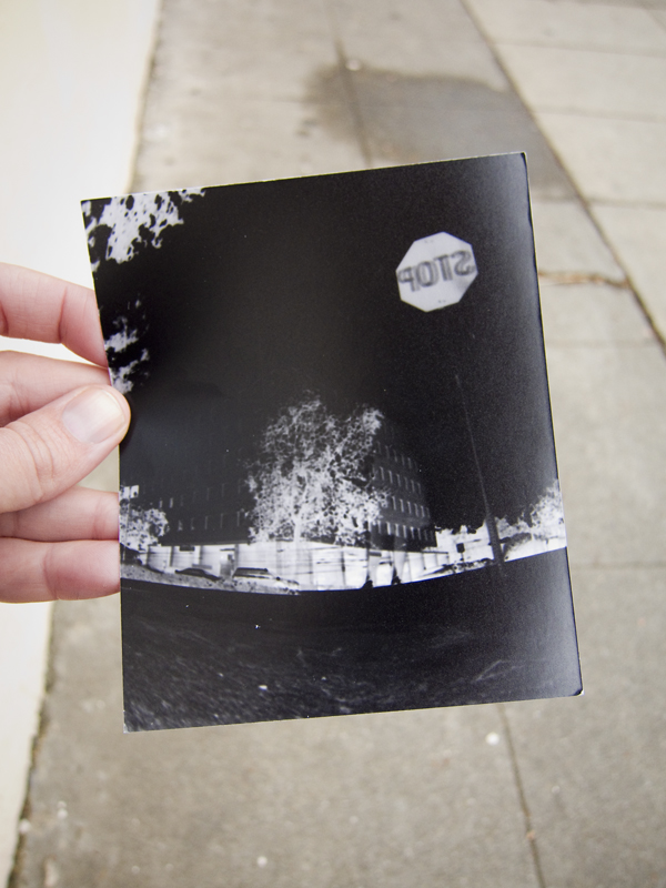 pinhole photo, negative print film