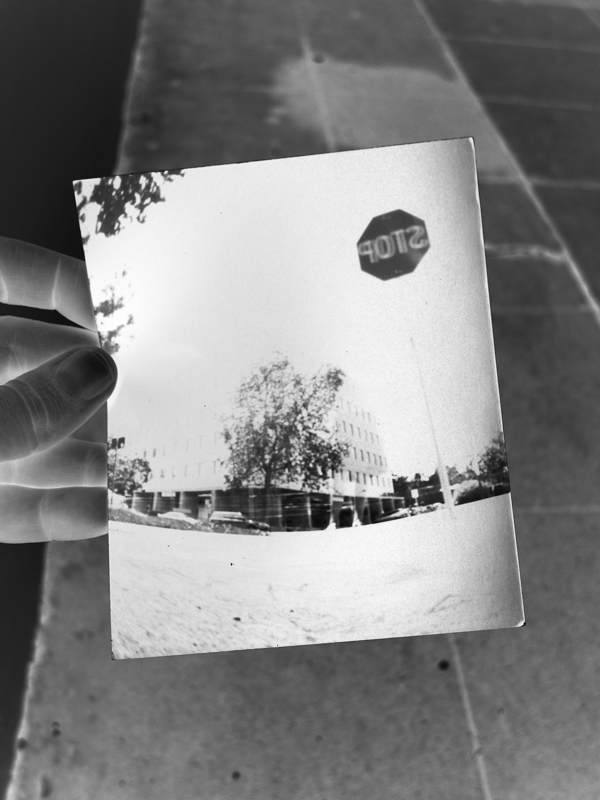 pinhole photography, negative print paper