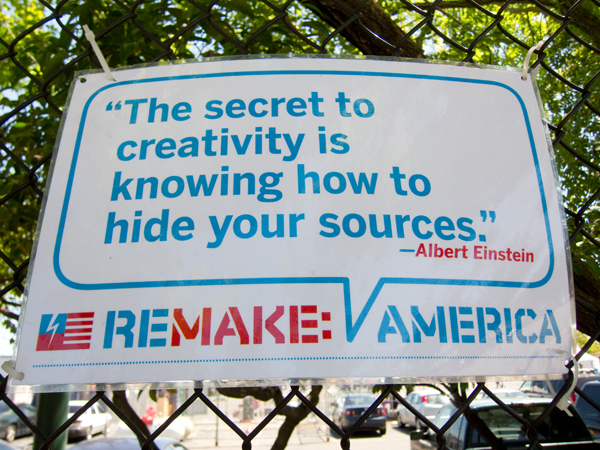 maker faire 2010, albert einstein, secret to creativity