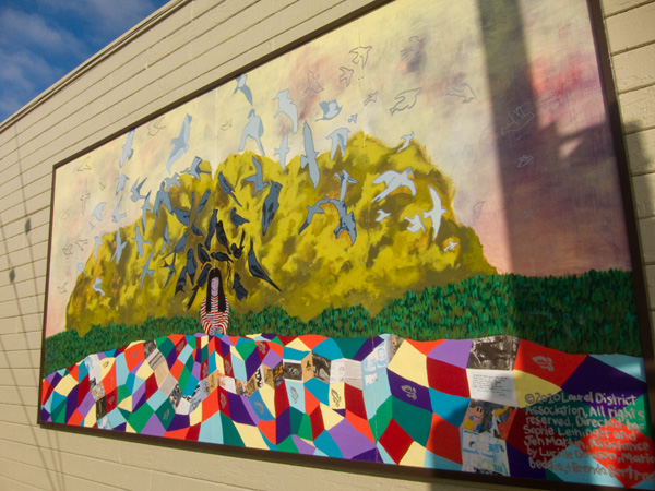 Sophie Leininger, Jen Martin, laurel mural walk