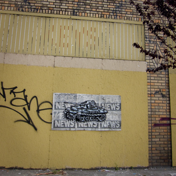 media blitz, fox news, emeryville wheatpastes