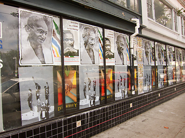 Civil Rights Display mural of civil rights posters, celebrate diversity