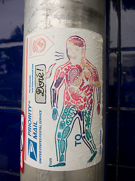 koleo stickers, doré sticker, man with organs sticker, koleo
