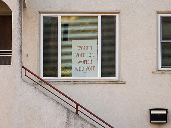 women in politics, political signs, dimond district oakland