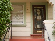 peace signs in oakland, dimond peace signs, political expression