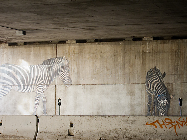 Zebra Murals Oakland, Oakland Freeway Murals