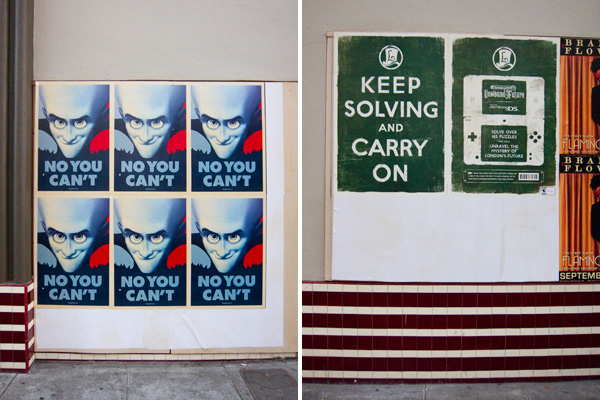 art in commerce, wheatpaste advertisements, oaksterdam