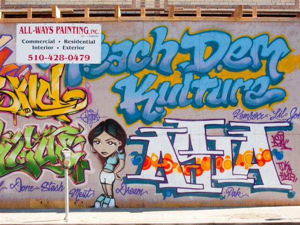 oakland graffiti art, oakland graffiti mural, MLK mural oakland