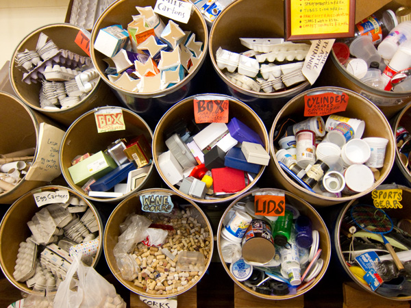 recycled materials, diverting waste from waste stream