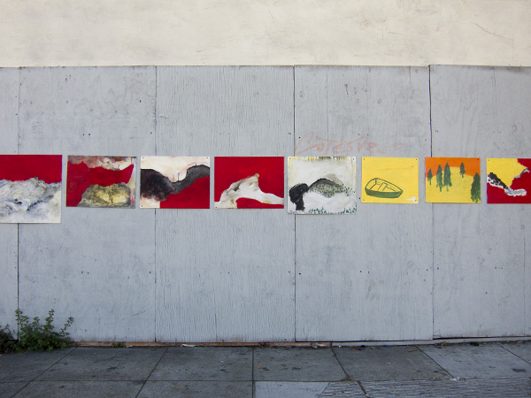 public art installation, anonymous paintings san pablo ave