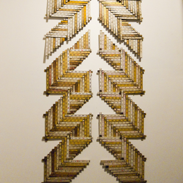 measuring stick sculptures, Clint Imboden