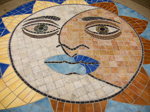 fruitvale village mosaics, large scale stone mosaics