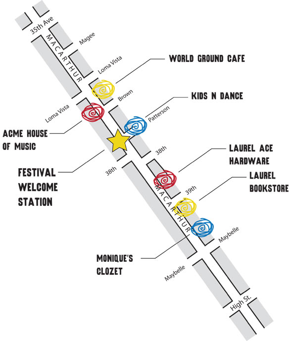 laurel summer solstice music festival, laurel music festival, oakland music festival