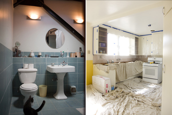 Home Improvement Projects bathroom tiling project, kitchen painting project