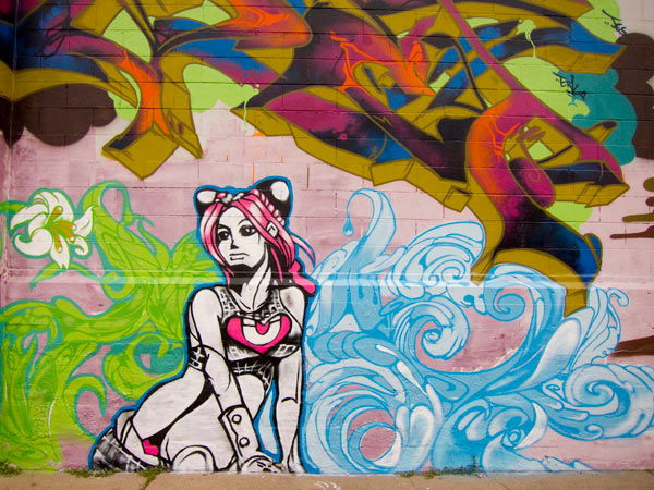 muse graffiti, women graffiti artists, mural by muse