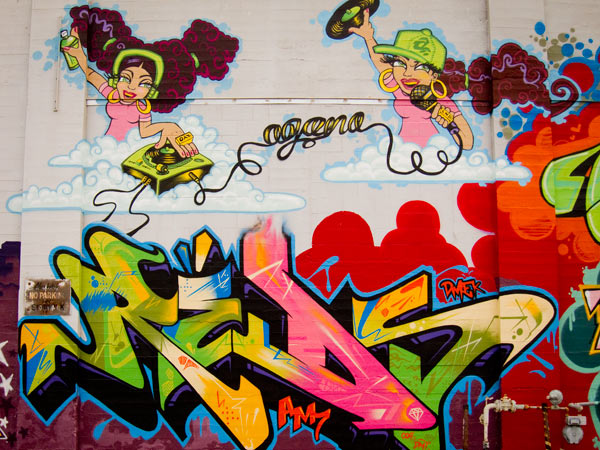Reds mural oakland, girl graffiti, female graffiti artists