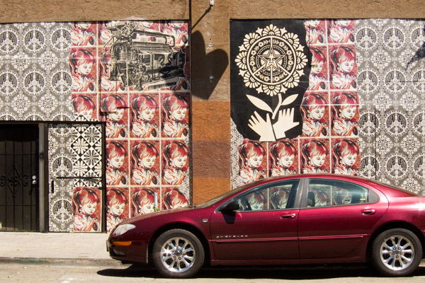 oaktownart_20111110_01 obey giant, sheppard fairy, downtown oakland obey giant, 14th street obey giant