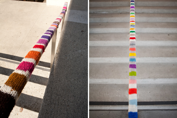 yarnbomb, streetcolor, yarnbomb install at OMCA