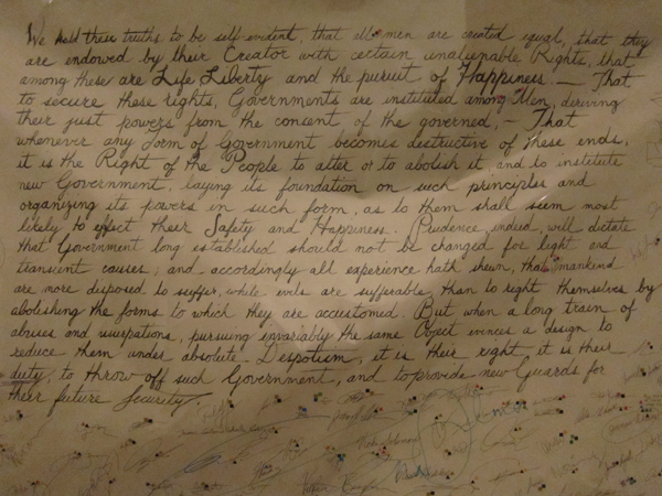 declaration of independence, preamble, right to revolution, despotism, we hold these truths to be self evident