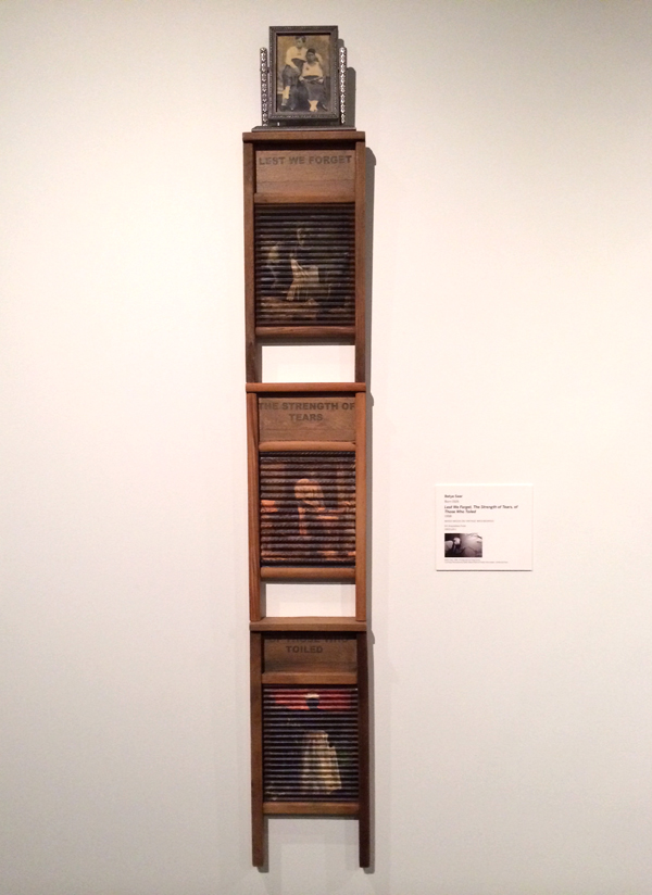 Carrie Mae Weems, washboard installation, washboard sculpture, lest we forget the strength of tears of those who toiled