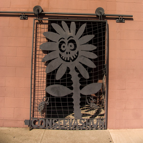 Metal Flower Sculpture