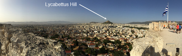 Lycabettus Hill, Athens highest point
