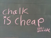 washable graffiti, temporary graffiti, chalk graffiti